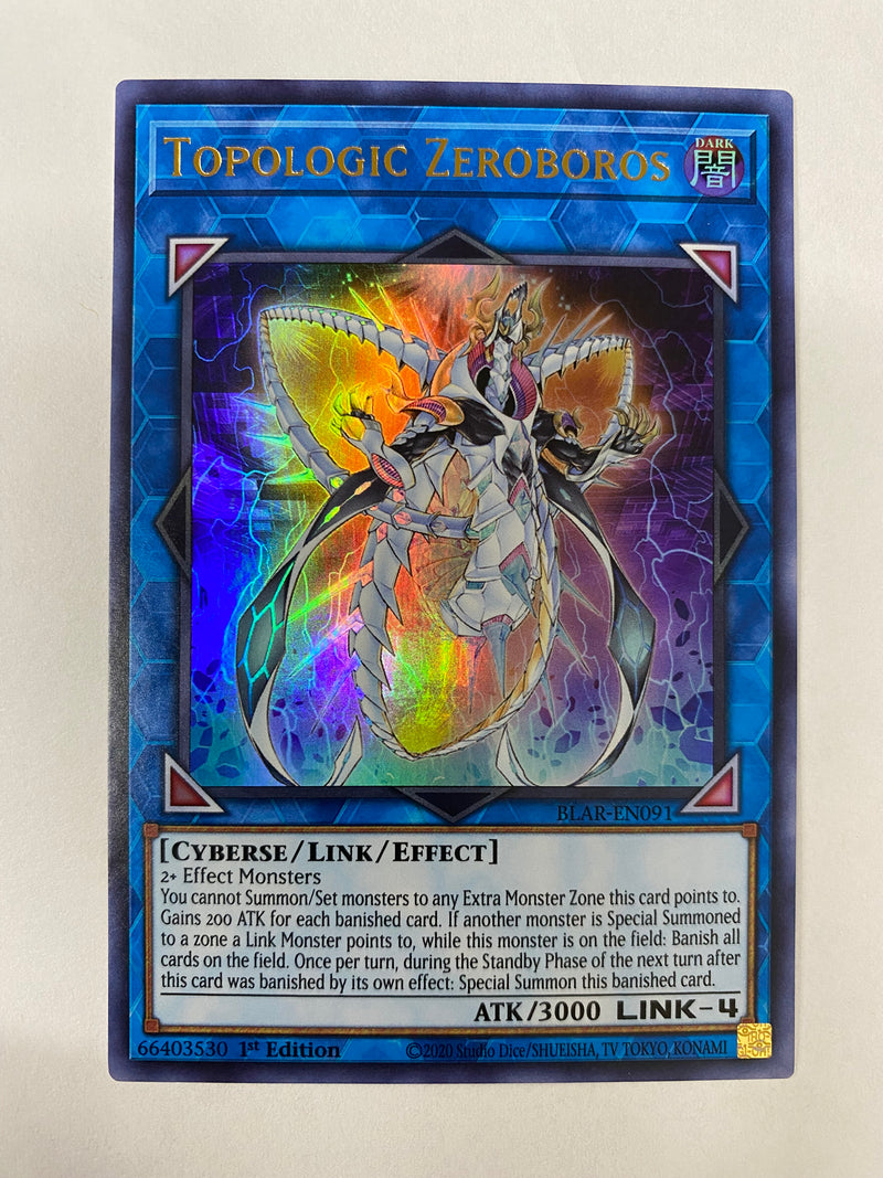 Yugioh Topologic Zeroboros BLAR-EN091 Ultra Rare 1st Edition Near Mint