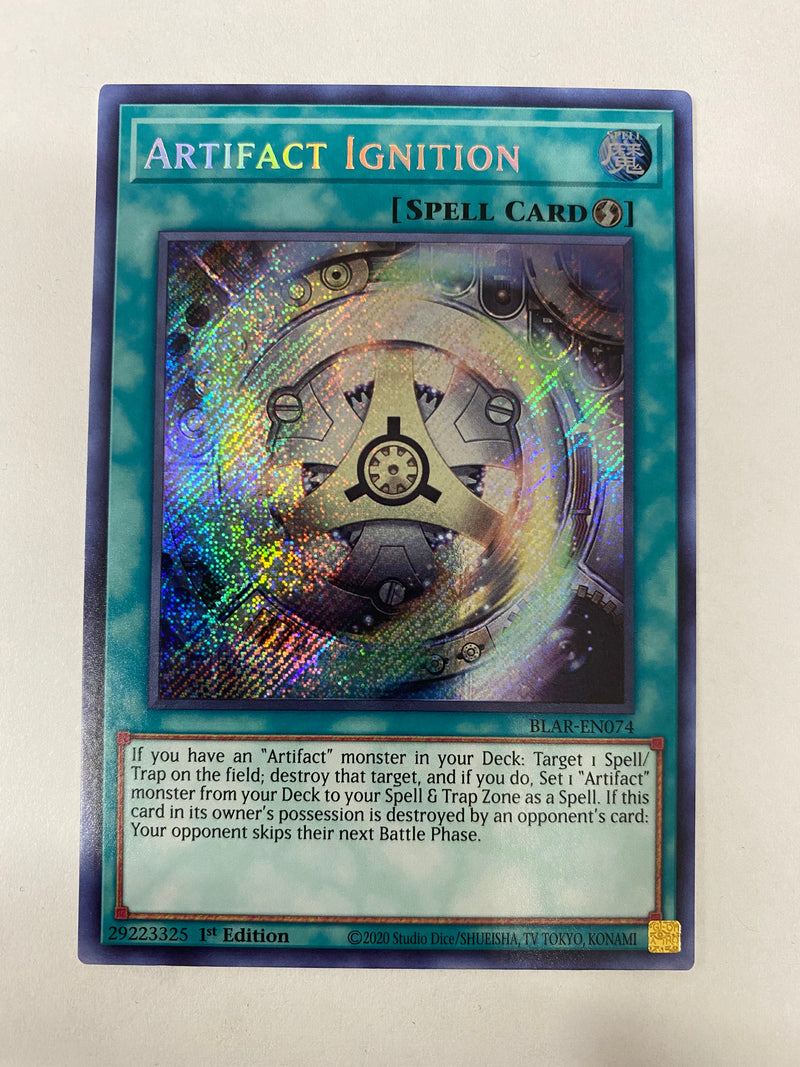 Yugioh Artifact Ignition  BLAR-EN074 1st Edition Secret Rare NM