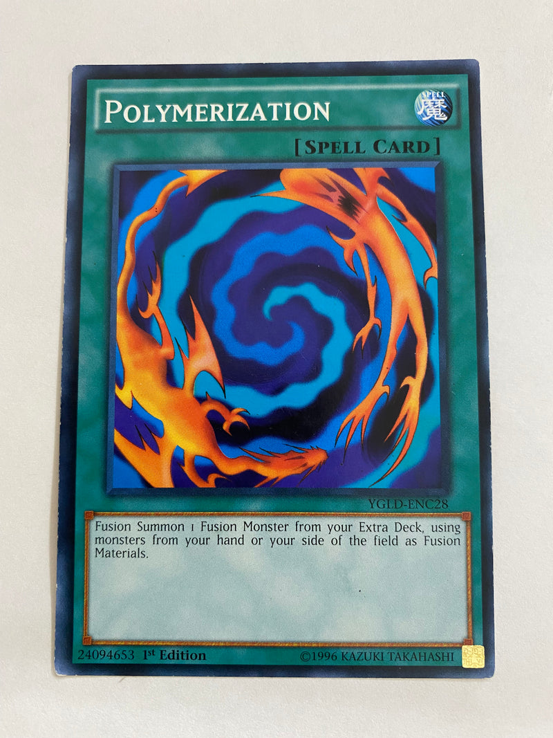 Yugioh Polymerization  YGLD-ENC28  Common 1st Edition Near Mint