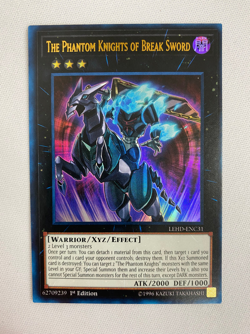 Yugioh The Phantom Knights Of Break Sword LEHD-ENC31 Ultra Rare 1st Edition NM