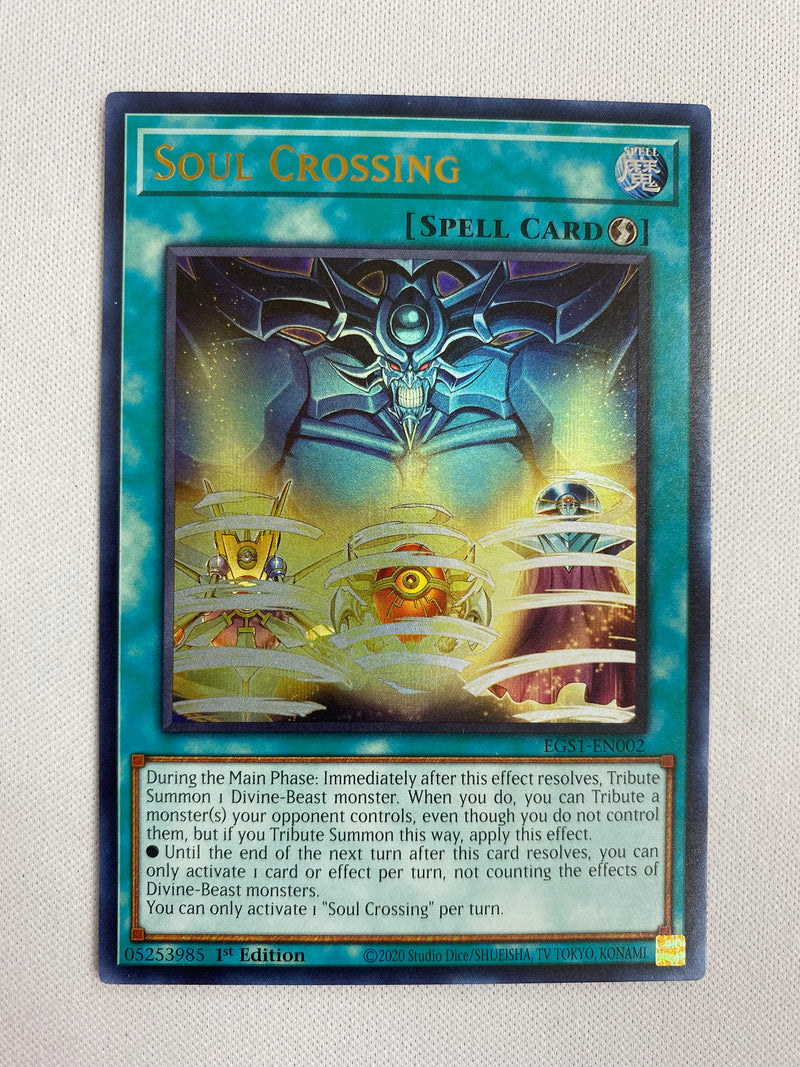 Yugioh Soul Crossing  EGo1-EN002  Ultra Rare 1st Edition Near Mint
