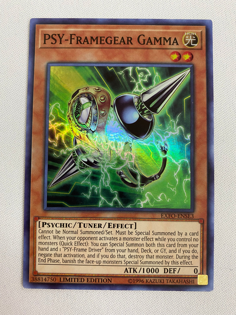 Yugioh PSY-Framegear Gamma EXFO-ENSE3 Super Rare Limited Edition NM