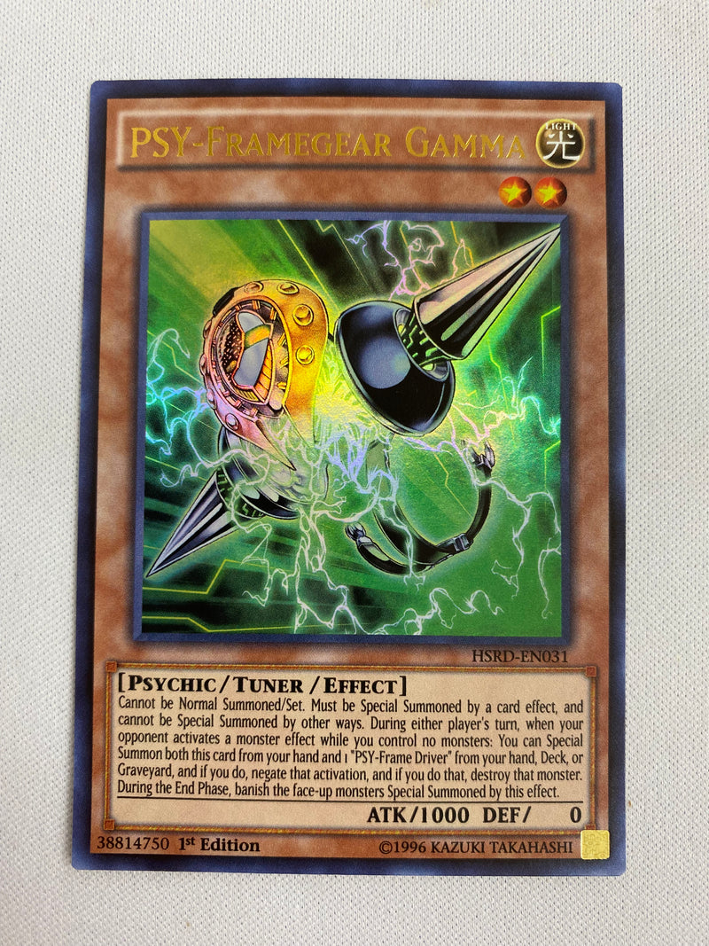 Yugioh Psy-Framegear Gamma HSRD-EN031 Ultra Rare 1st Editition NM