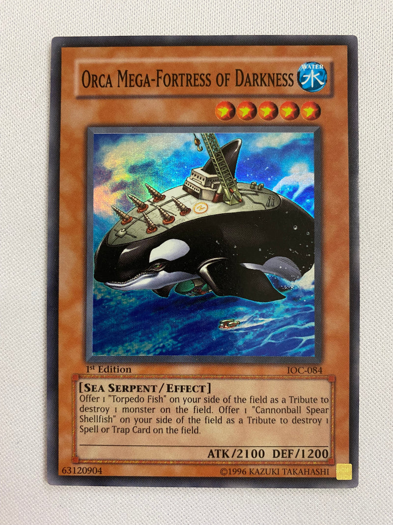Yugioh Orca Mega-Fortress Of Darkness IOC-084 1st Edition Super Rare NM