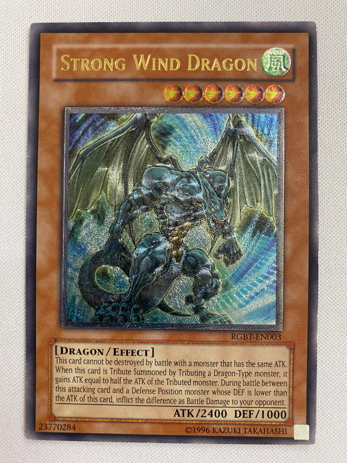 Yugioh Strong Wind Dragon RGBT-EN003 Ultimate Rare Unlimited NM