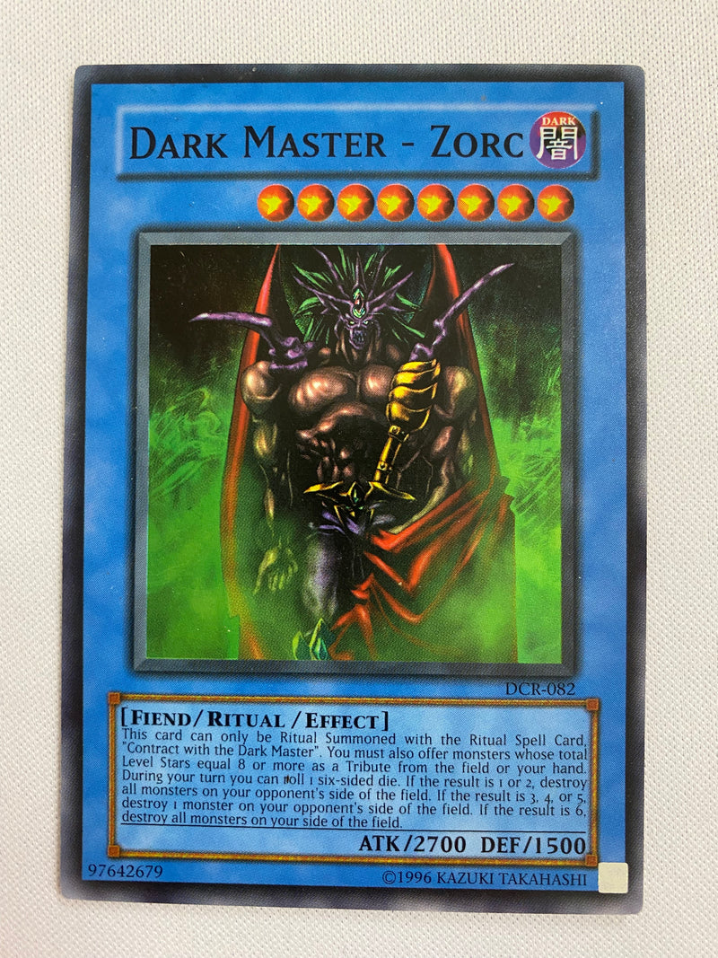 zorc card yugioh Yugioh Dark Master Zorc DCR-082 Super Rare Unlimited Near Mint