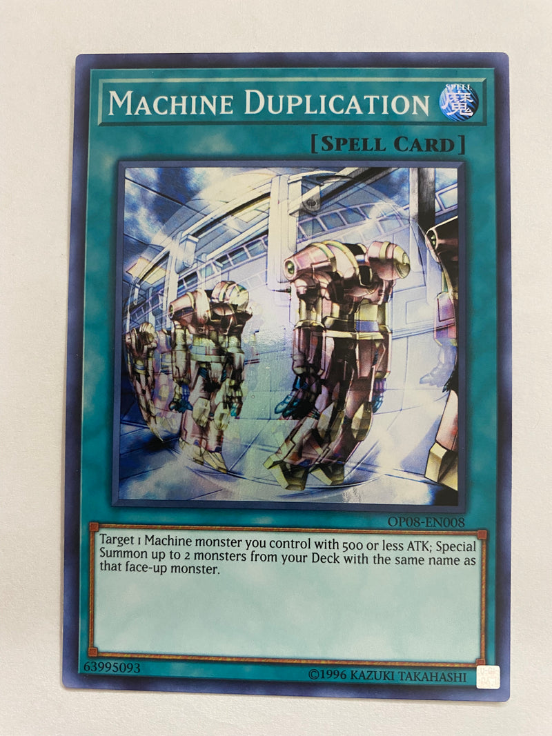 Yugioh Machine Duplication  OP08-EN008 Super Rare NM