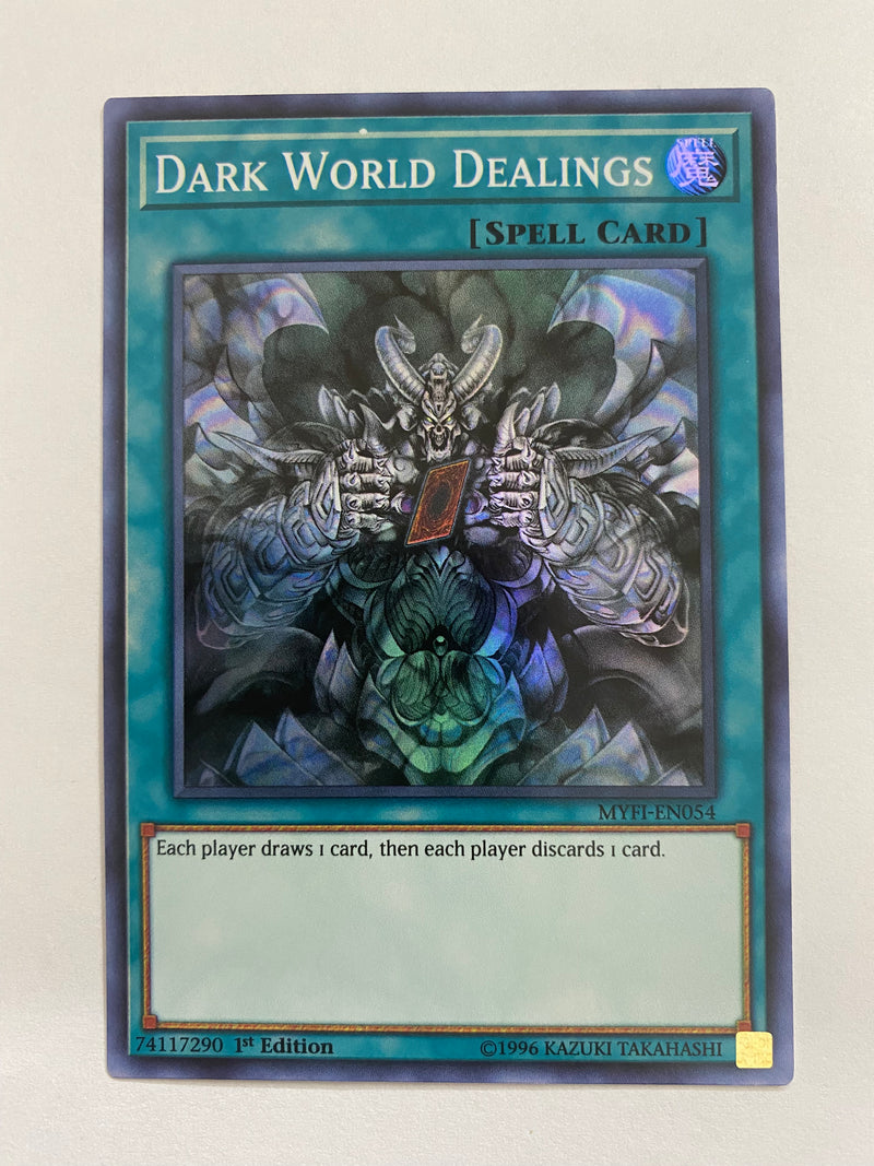 Yugioh Dark World Dealings  MYFI-EN054  Super Rare 1st Edition NM