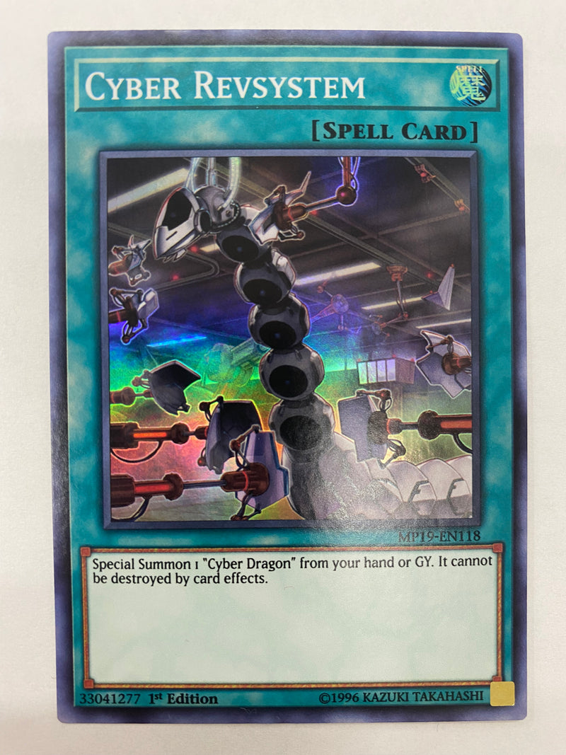 Yugioh Cyber Revsystem  MP19-EN118  Super Rare 1st Edition NM