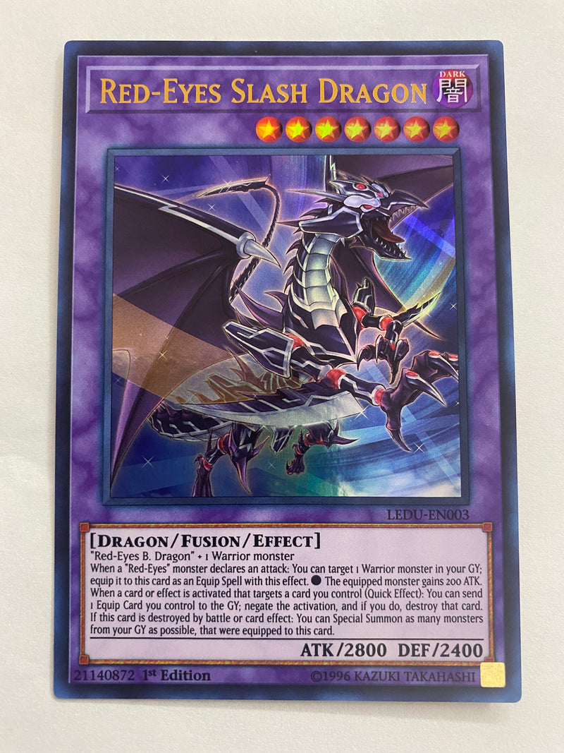 Yugioh Red-Eyes Slash Dragon  LEDU-EN003  Ultra Rare 1st Edition NM
