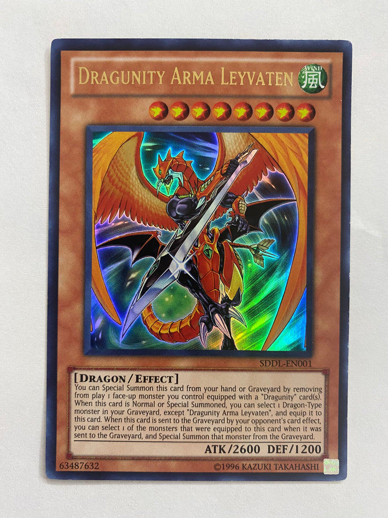 Yugioh  Dragunity Arma Leyvaten SDDL-EN001 Ultra Rare  NM