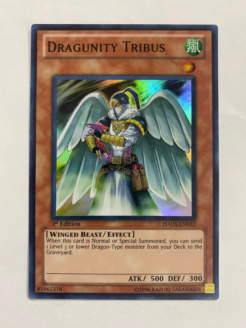 Yugioh Dragunity Tribus HA03-EN033  Super Rare 1st Edition NM