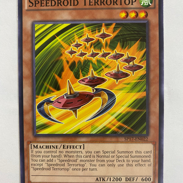 Yugioh! Speedroid Terrortop SP17-EN022 Common 1st Edition Near Mint