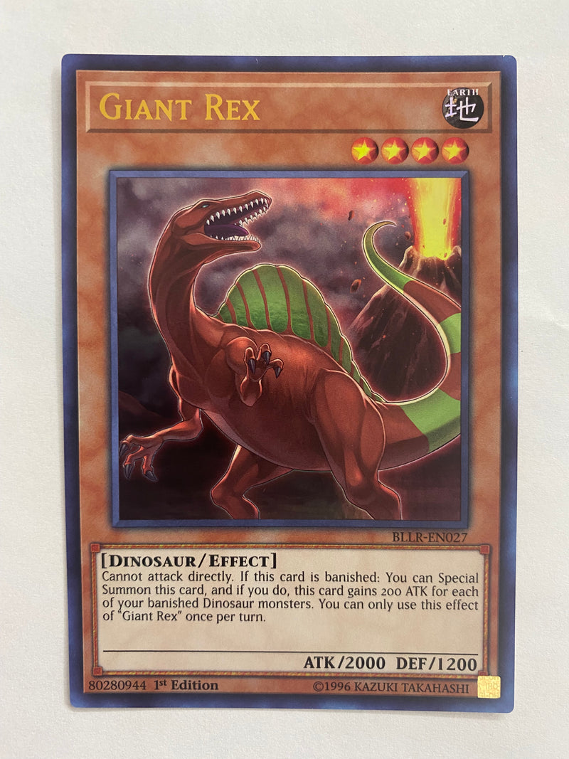 Yugioh Giant Rex  BLLR-EN027 Ultra Rare 1st Edition NM