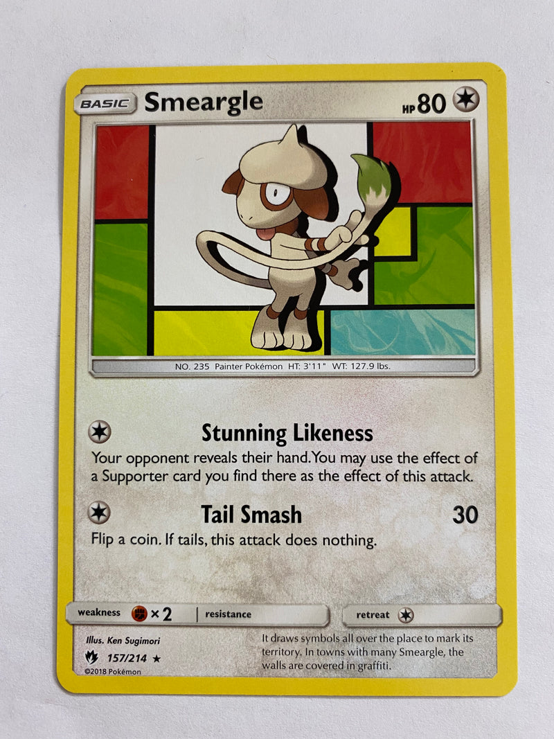 Smeargle  157/214  sun Moon Lost Thunder pack Pokemon Card NM