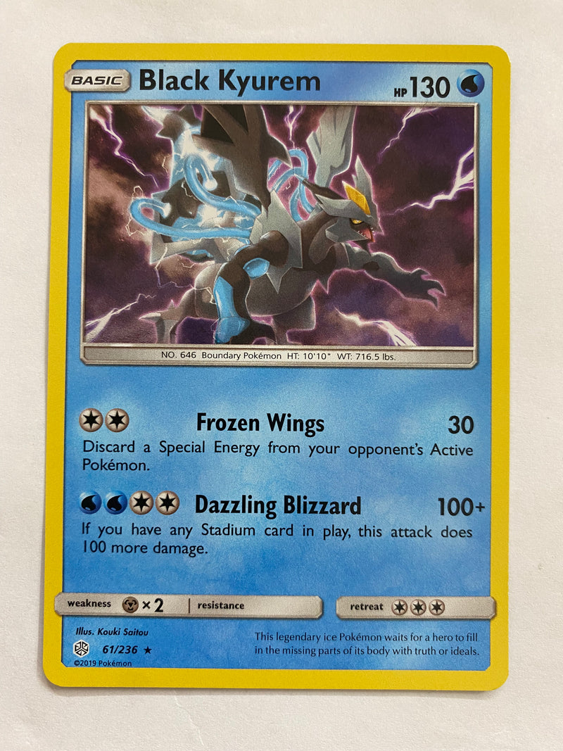 Black Kyurem 61/236 Pokemon Trading Card Holo Rare  NM
