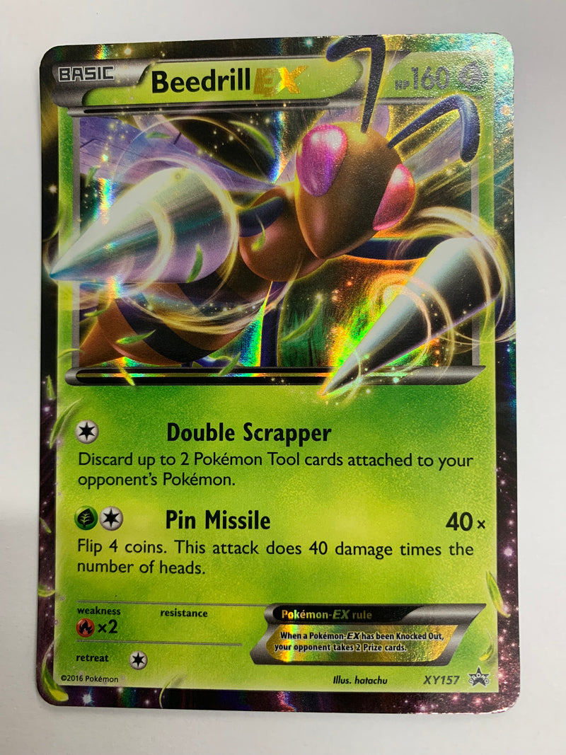 Beedrill EX XY157 Black Star Promo Rare Holo Pokemon Card Near Mint