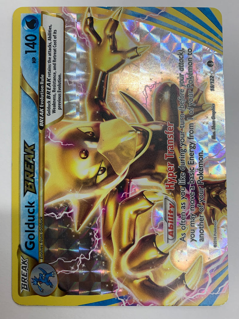 Golduck BREAK 18/122 BREAKPOINT Rare Holo Pokemon Card Near Mint Golduck BREAK 18/122 BREAKPOINT Rare Holo Pokemon Card Near Mint