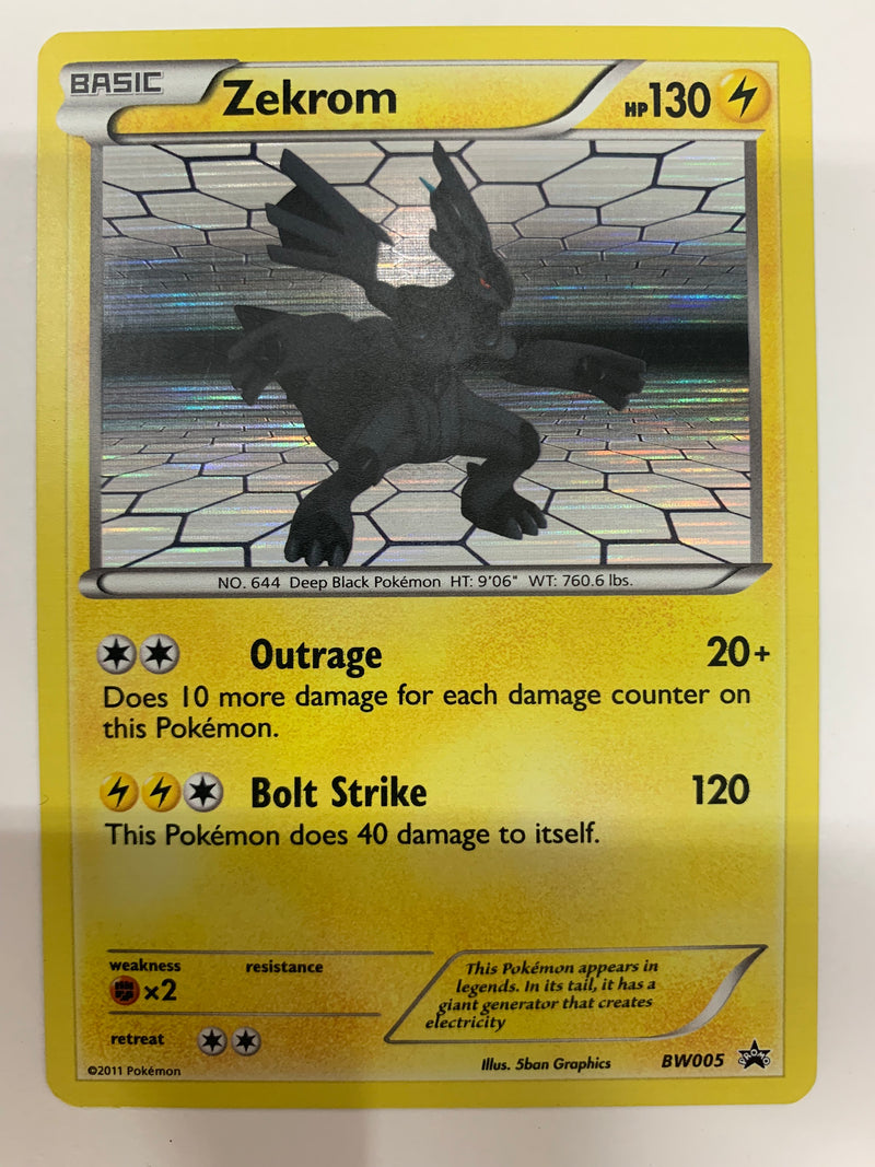 Zekrom BW005 Black Star Promo Rare Holo Pokemon Card Near Mint Zekrom BW005 Black Star Promo Rare Holo Pokemon Card Near Mint