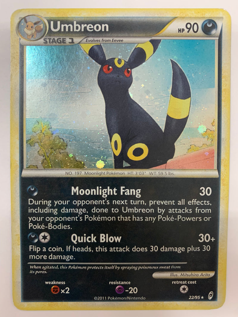 Umbreon 22/95 Call of Legends Rare Holo Pokemon Card Near Mint