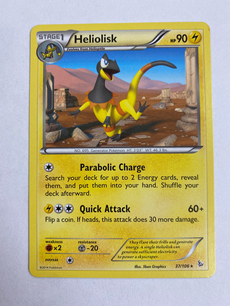 Heliolisk 37/106  Flashfire No-Holo Pokemon Card