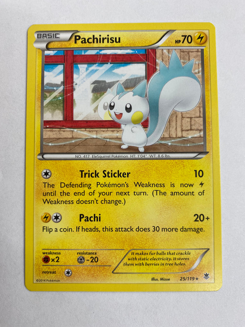 Pachirisu 25/119 Phantom Forces Pokemon Card Non-Holo Rare NM Pachirisu 25/119 Phantom Forces Pokemon Card Non-Holo Rare NM