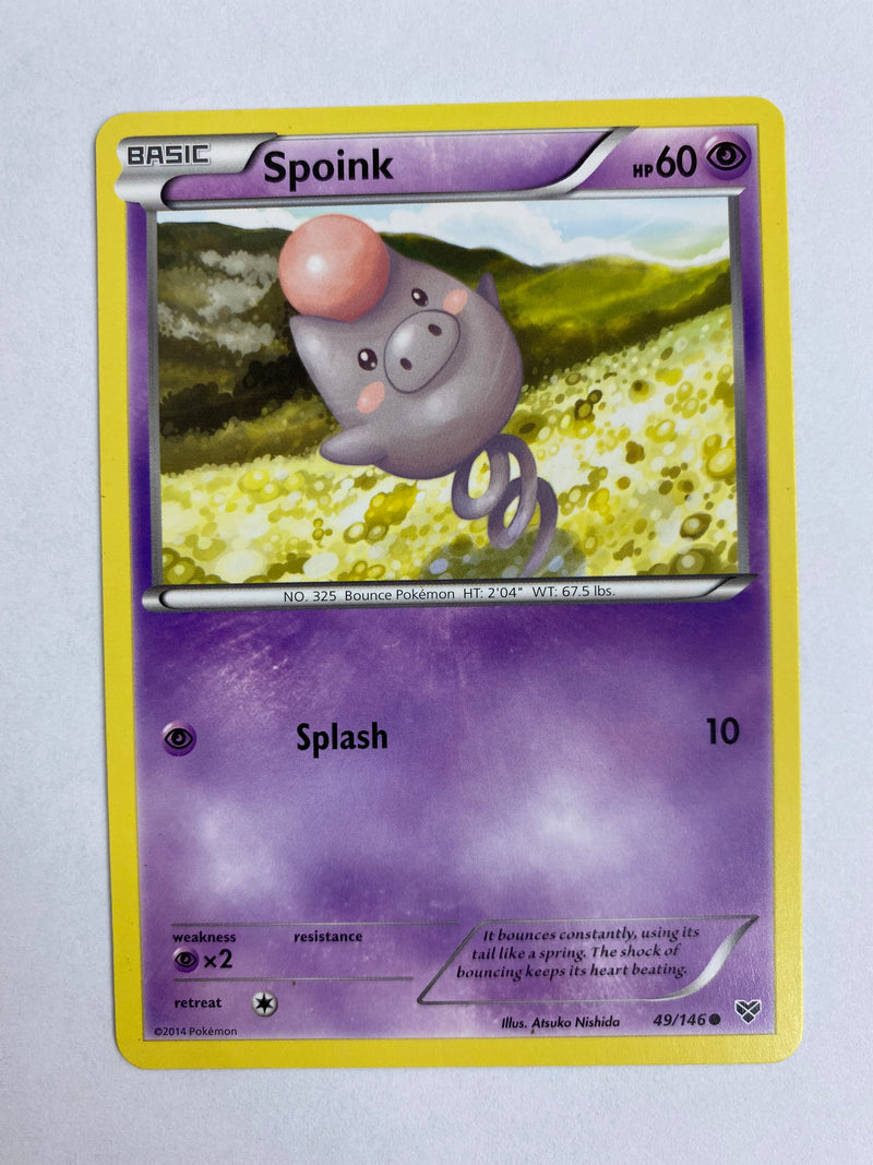 Spoink 49/146 Pokemon  Card Common NM