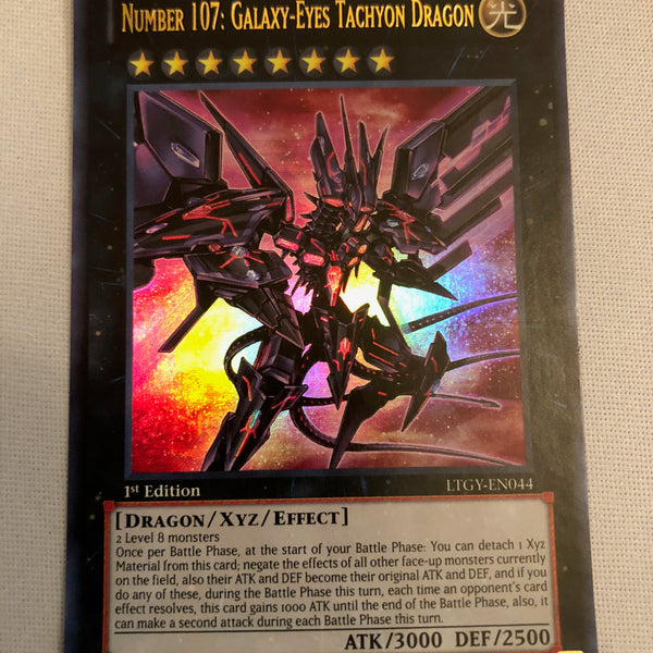 Yugioh Number 107: Galaxy-Eyes Tachyon Dragon LTGY-EN044 Ultra Rare 1s