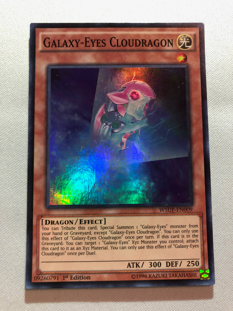 yugioh galaxy cards Yugioh Galaxy-Eyes Cloudragon WSUP-EN009 Super Rare 1st Edition Near M