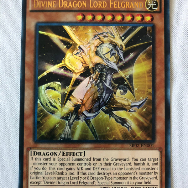 Yugioh Divine Dragon Lord Felgrand SR02-EN001 Ultra Rare 1st Edition N