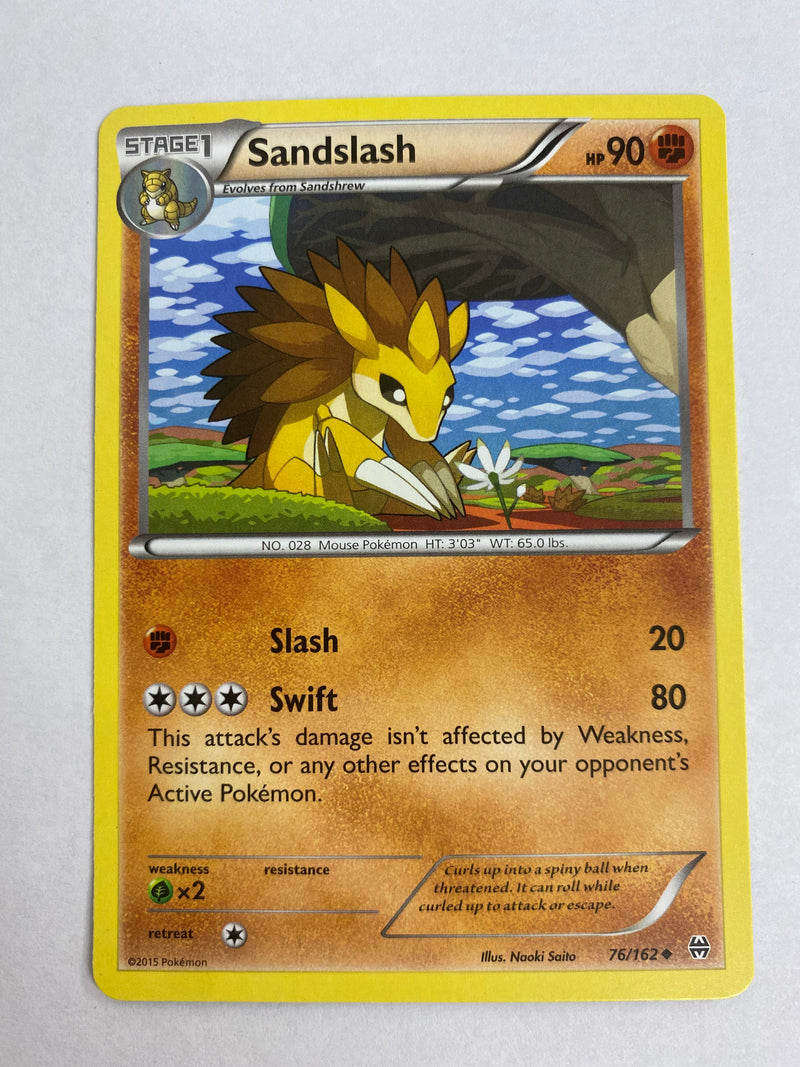 Sandslash  76/162 Non-Holo Uncommon Pokemon Card NM