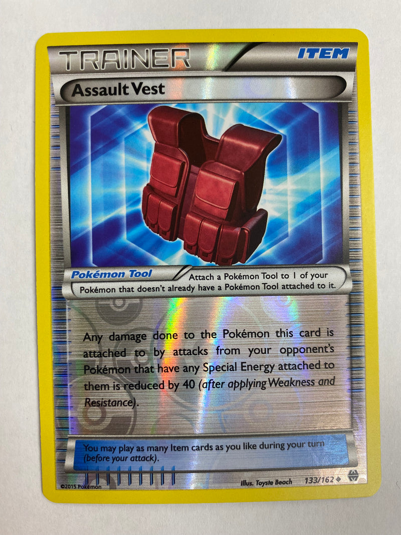 Assault Vest  133/162 - Reverse Holo Pokemon Card NM