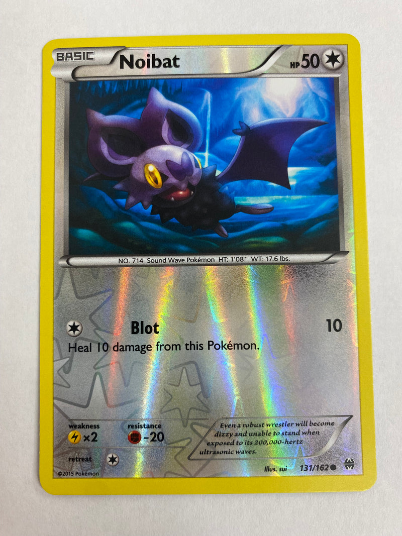 pokemon card noibat Noibat 131/162 Reverse Holo Pokemon Card NM
