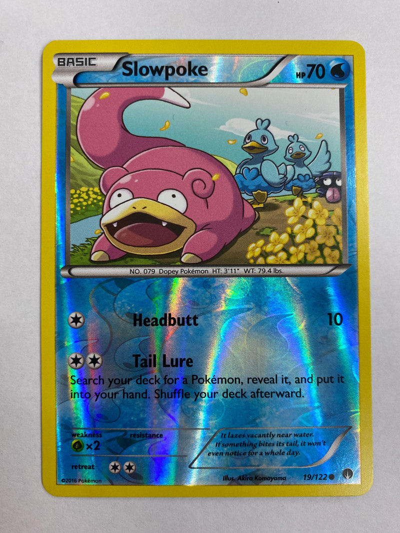 Slowpoke 19/122 Reverse Holo Pokemon Card NM Slowpoke 19/122 Reverse Holo Pokemon Card NM