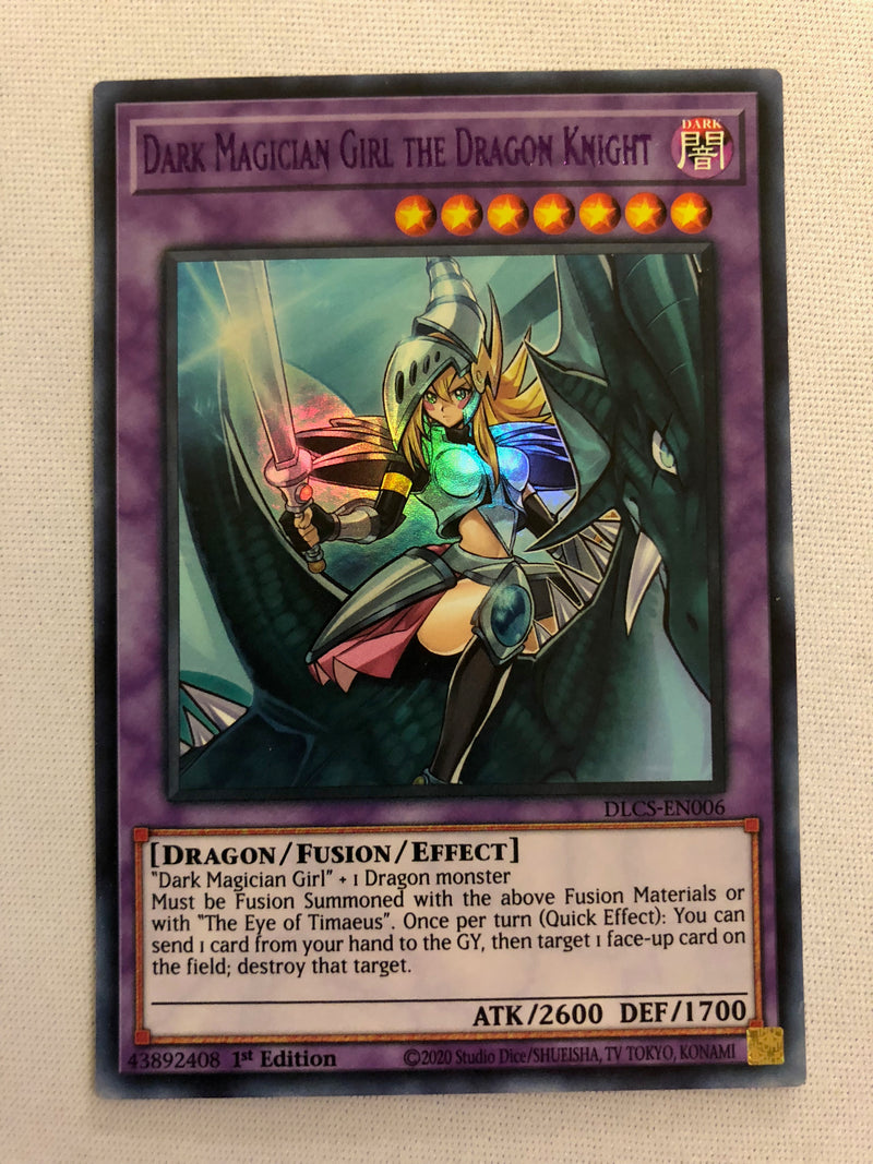 Yugioh Dark Magician Girl the Dragon Knight DLCS-EN006 Purple 1st Edition Ultra Rare NM