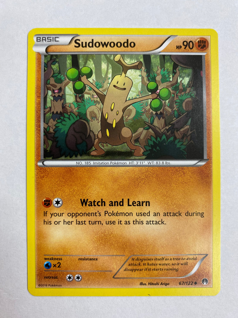 Sudowoodo 67/122 Uncommon Pokemon Card NM