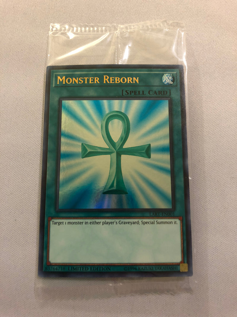 Yugioh Monster Reborn LART-EN001 Lost Art Promo Ultra Rare Sealed Mint Yugioh Monster Reborn LART-EN001 Lost Art Promo Ultra Rare Sealed Mint