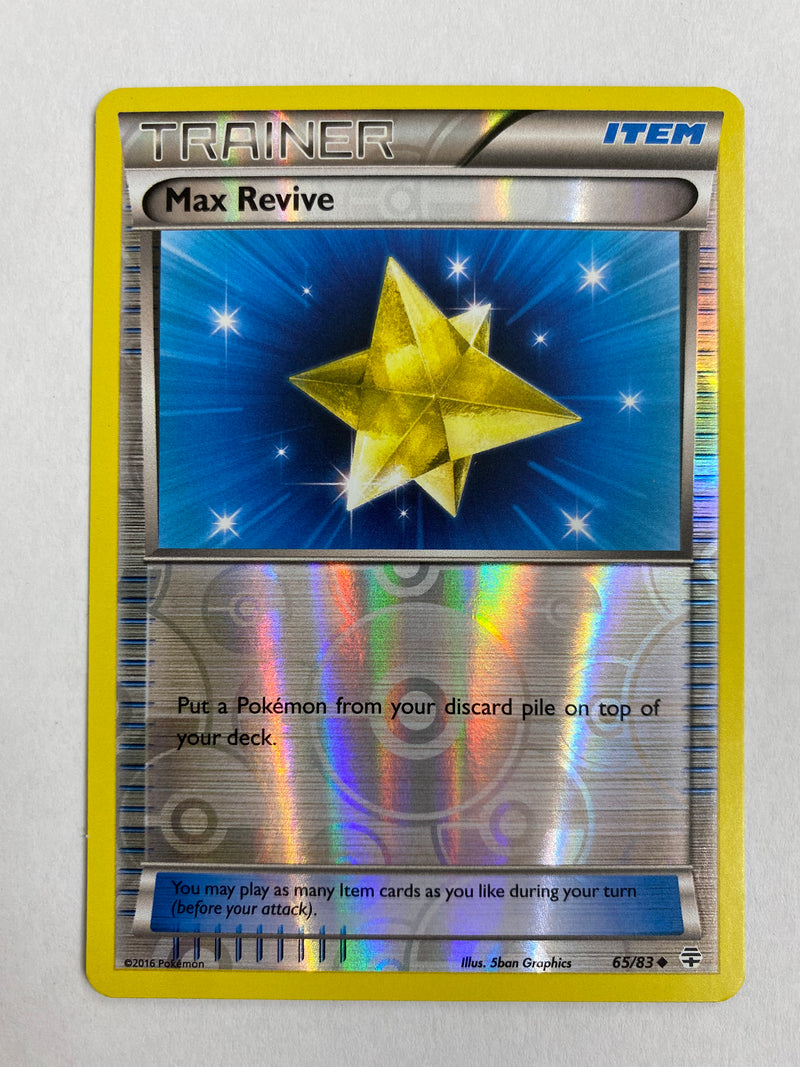 Max Revive 65/83 Reverse Holo Pokemon Card Near Mint Max Revive 65/83 Reverse Holo Pokemon Card Near Mint