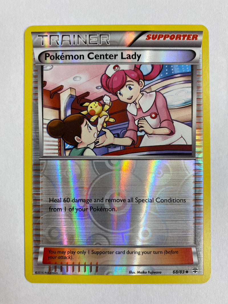 Pokemon Center Lady 68/83 Reverse Holo Pokemon Card Near Mint