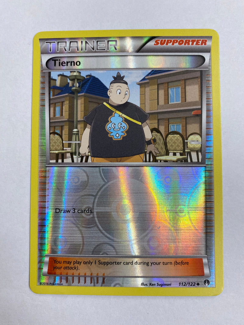 Tierno 112/122 Uncommon Reverse Holo Pokemon Card Naer Mint