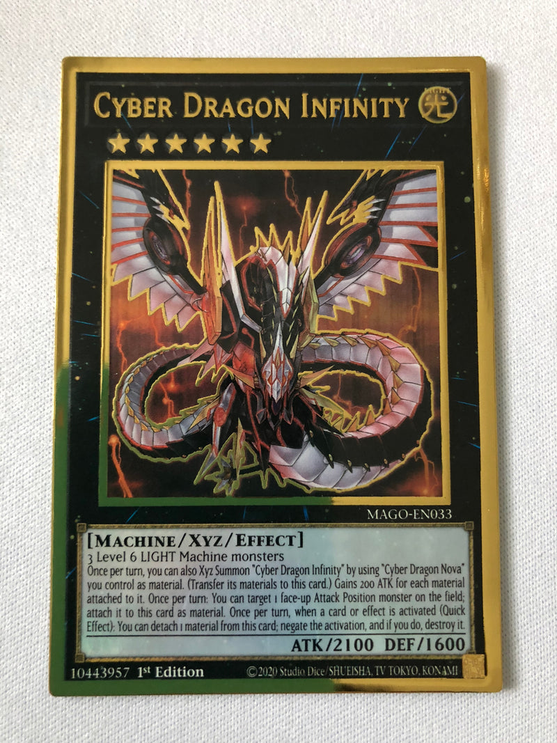 Yugioh Cyber Dragon Infinity MAGO-EN033 Maximum Gold Rare 1st Edition Yugioh Cyber Dragon Infinity MAGO-EN033 Maximum Gold Rare 1st Edition