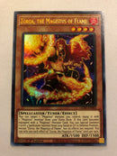 Yugioh Zoroa, the Magistus of Flame GEIM-EN002 Ultra Rare 1st Edition Near Mint