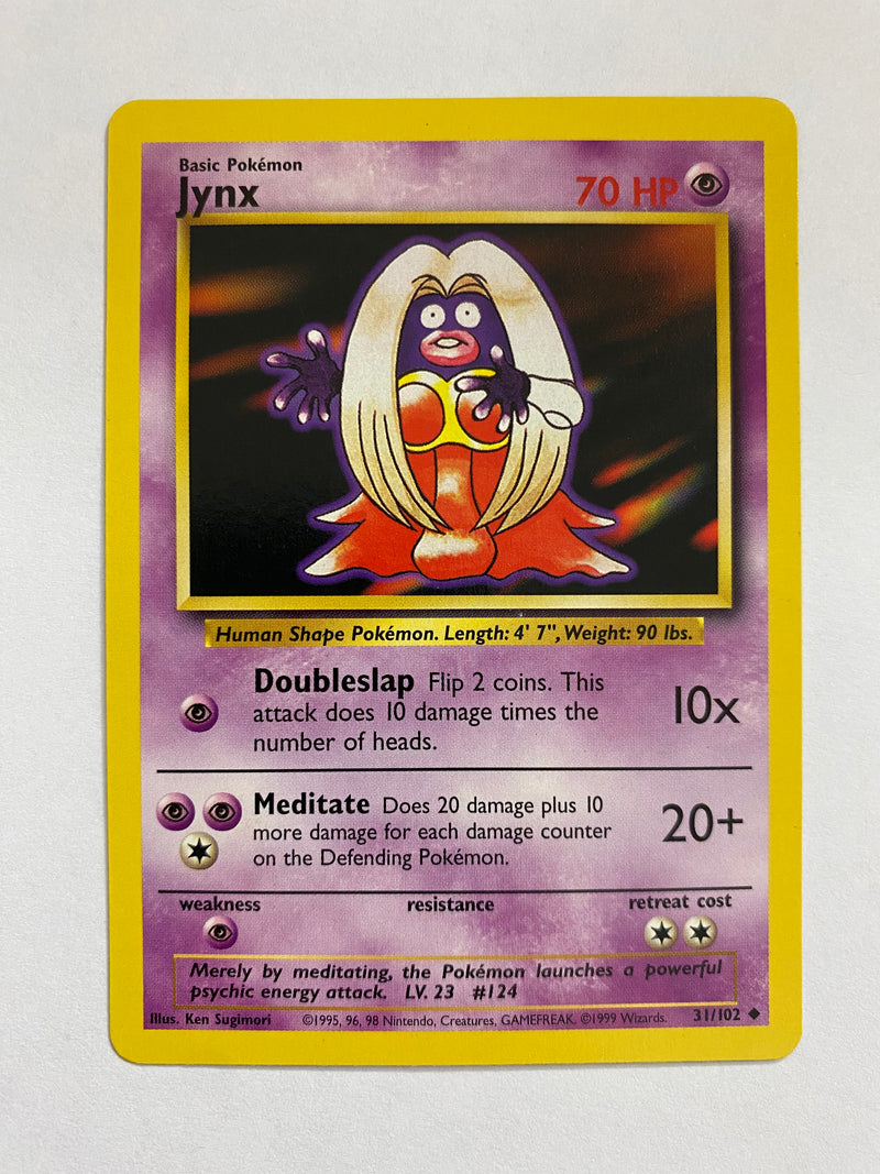 Jynx  31/102  Uncommon Pokemon Card Naer Mint