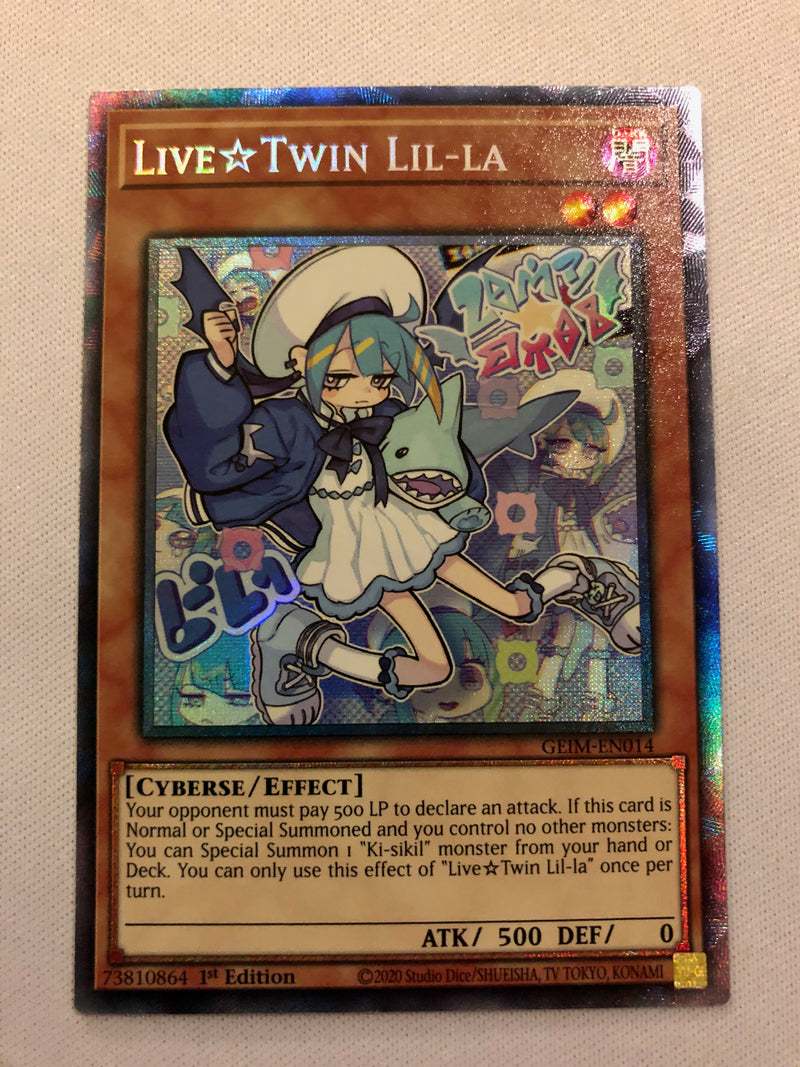 Yugioh Live Twin Lil-la GEIM-EN014 Collector's Rare 1st Edition Near M Yugioh Live Twin Lil-la GEIM-EN014 Collector's Rare 1st Edition Near M