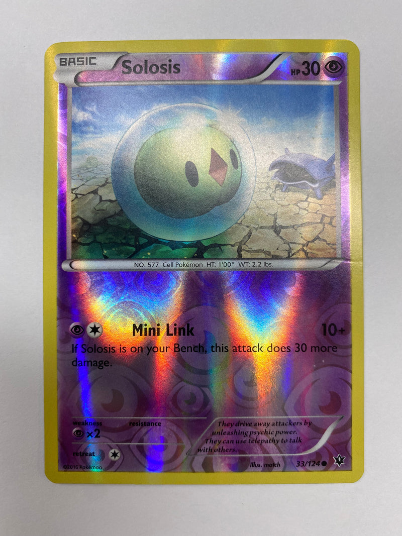Solosis 33/124 Reverse Holo Pokemon Card Near Mint Solosis 33/124 Reverse Holo Pokemon Card Near Mint