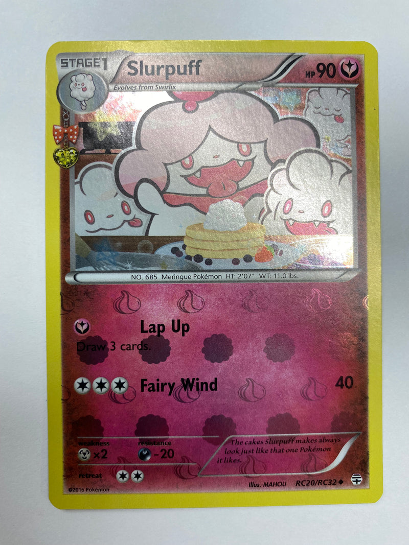 Slurpuff RC20/RC32 Generations Reverse Holo Pokemon Card Near Mint Slurpuff RC20/RC32 Generations Reverse Holo Pokemon Card Near Mint