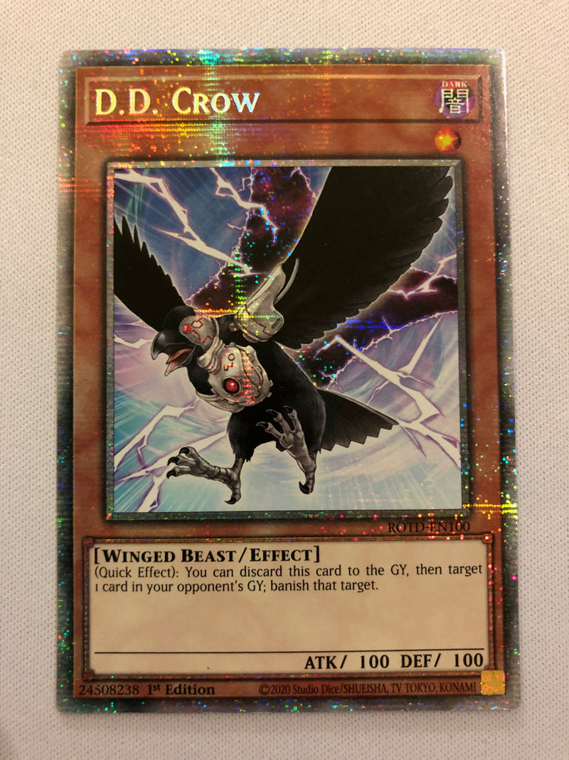 yugioh crow card Yugioh D.D. Crow ROTD-EN100 Starlight Rare 1st Edition Near Mint