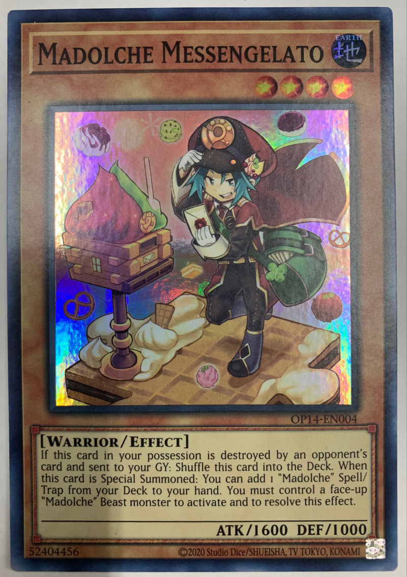 Yugioh Madolche Messengelato OP14-EN004 Super Rare Near Mint