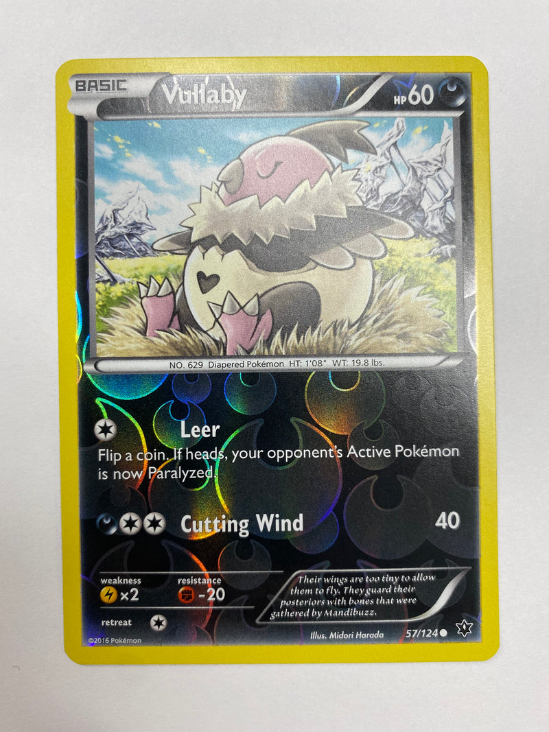 Vullaby 57/124  Reverse Holo Pokemon Card Near Mint