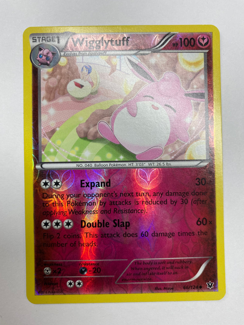 Wigglytuff 66/124 Reverse Holo Pokemon Card Near Mint
